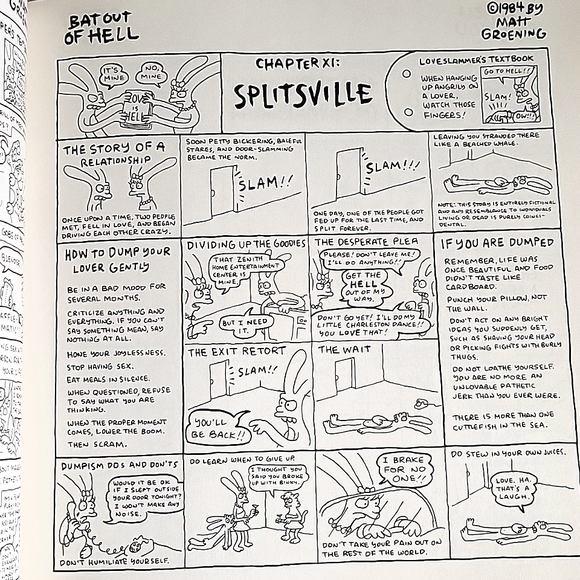 Vintage Set Of 3 Box Full Of Hell Comic Matt Groening 1986. - Picture 15 of 16